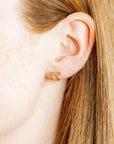 Screwback Stud Earrings - Sadie - Gold