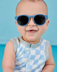 Kids Eco Collection: Keyhole Sunglasses in Pacific Blue