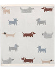 Buddy Dog - Organic Jacquard Sweater Knit Baby Blanket