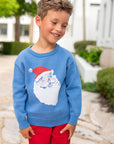 Sweater - Jolly Blue Santa