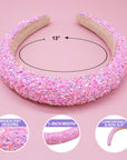 Kids Padded Headband - Chunky Sequin Hair Band