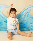 Recycled Cotton Blue Baby Short