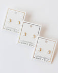 Screwback Stud Earrings - Ghost