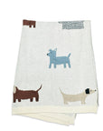 Buddy Dog - Organic Jacquard Sweater Knit Baby Blanket