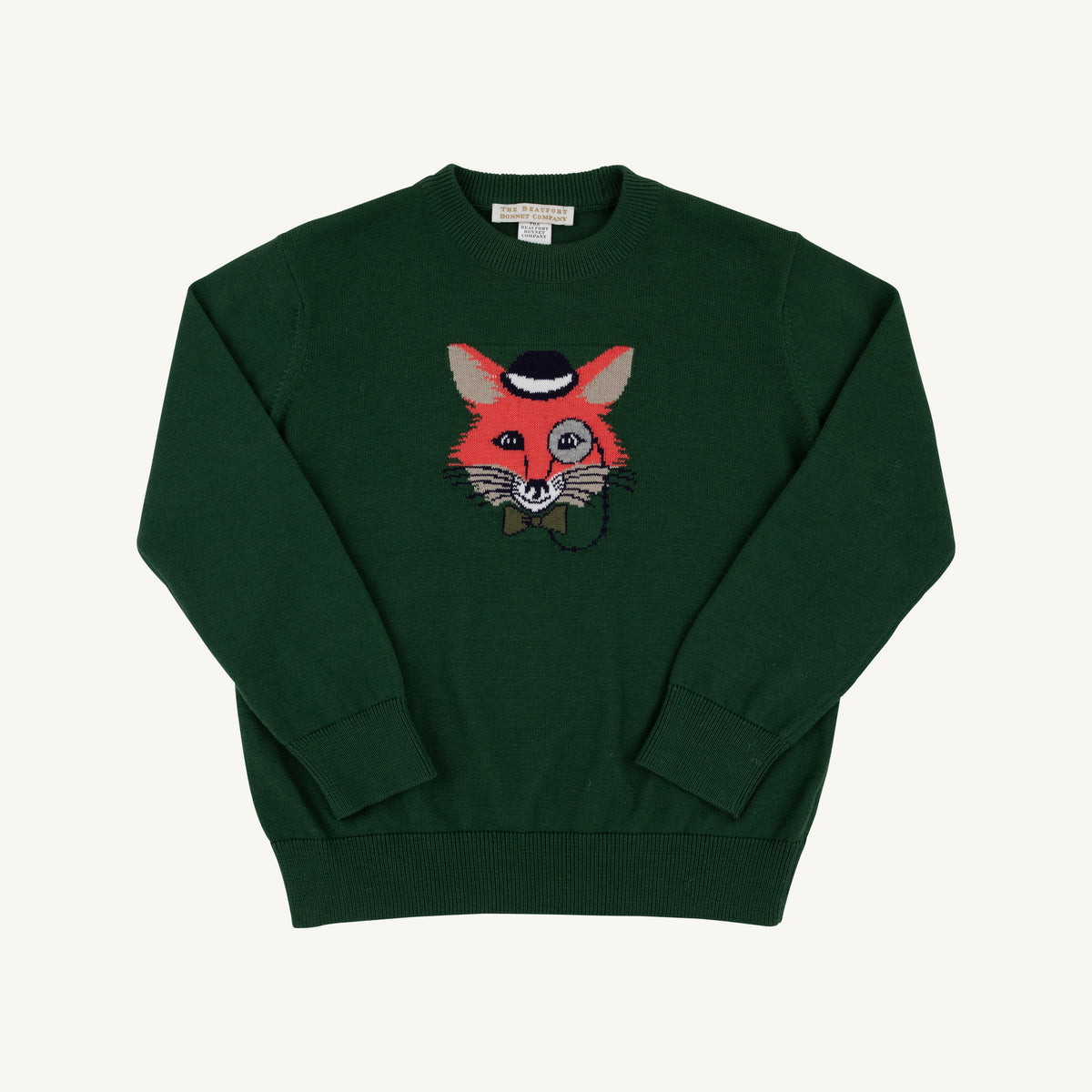 Isaac's Intarsia Sweater Grier Green/Fox
