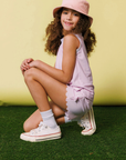 Lavender Scalloped Short
