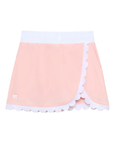Pink/White Scalloped Skort