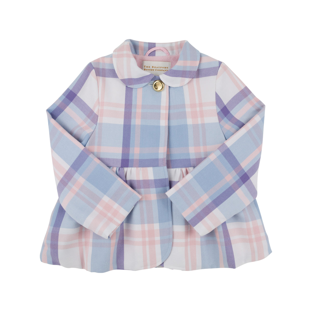 Pippa Peacoat Peach Blossom Plaid