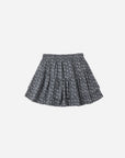 Tiered Mini Skirt Heart Ditsy