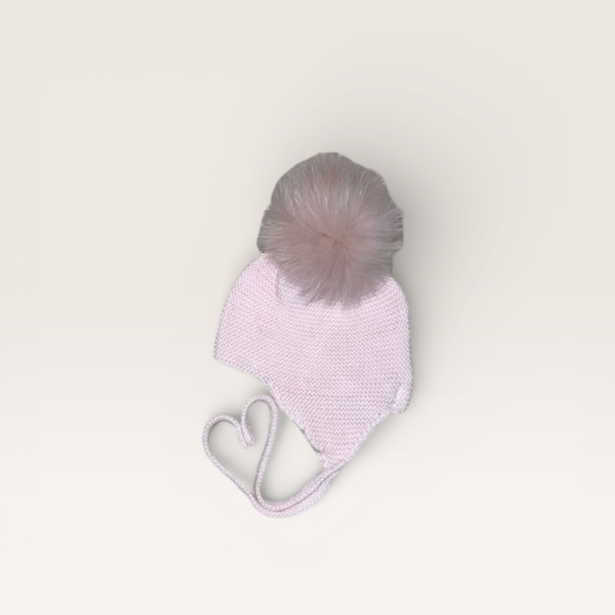 Pink Pom Tie Hat