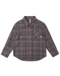 Collared Long Sleeve Shirt Midnight Plaid