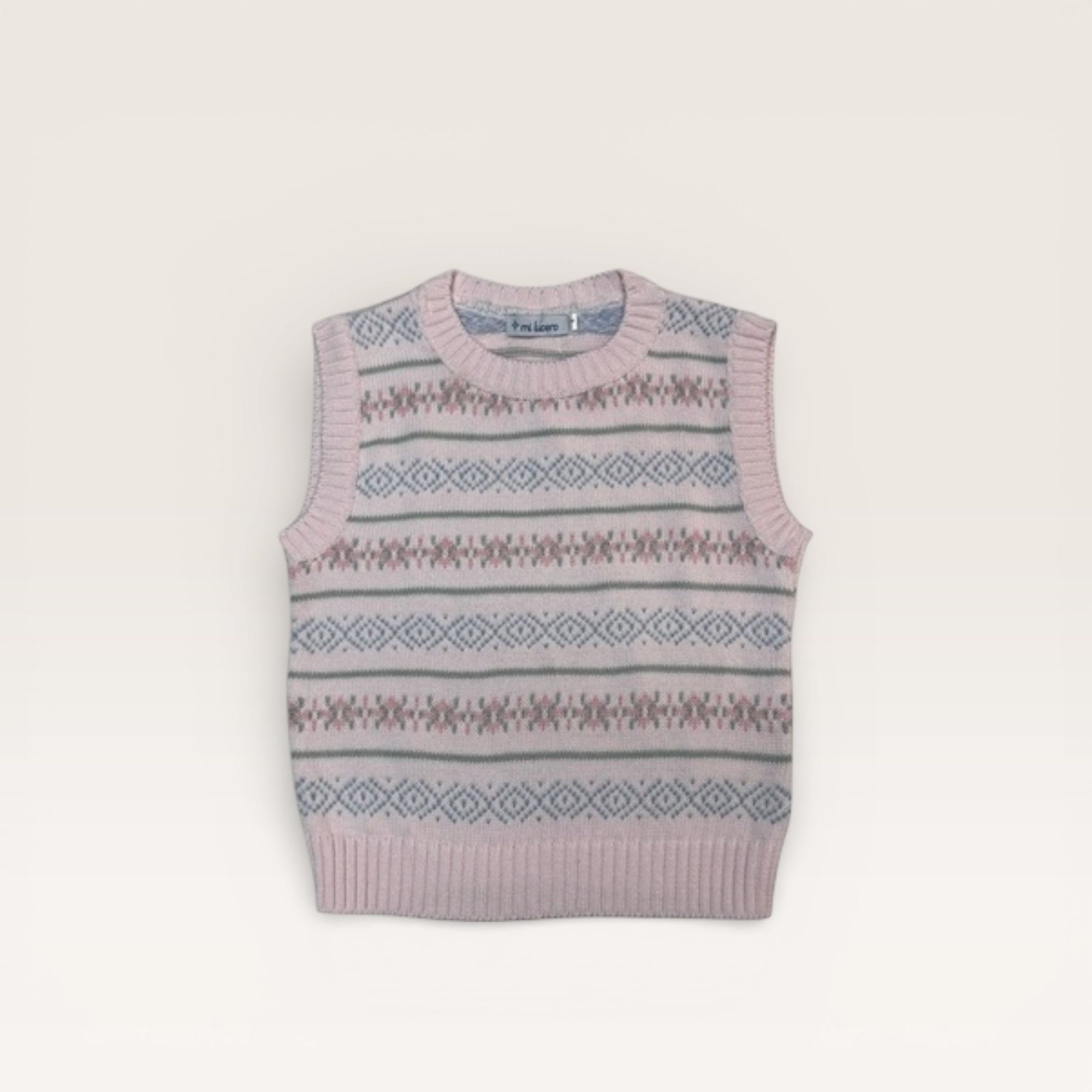 Pink Fair Isle Vest