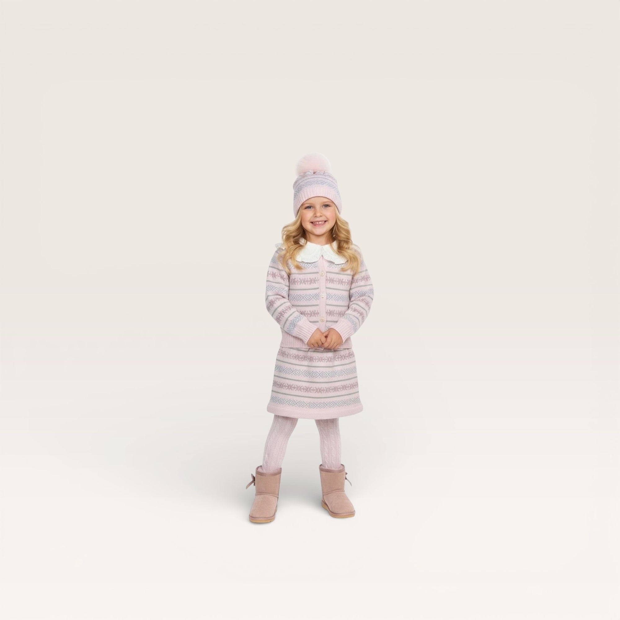 Pink Fair Isle Skirt