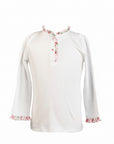 Zinnia Blooms Henley Shirt