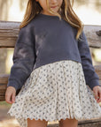Sweatshirt Dress Vintage Fleur
