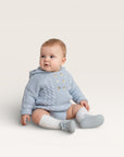 Light Blue Hooded Jacket