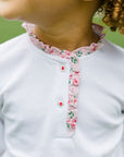 Zinnia Blooms Henley Shirt