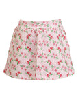 Zinnia Blooms Scallop Skort