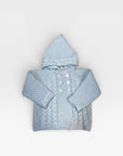Light Blue Hooded Jacket