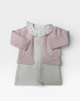 Pink Pima Pram Embroidered Footie