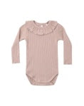 Ruffle Collar Bodysuit Rosewood