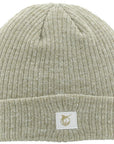 Heathered Knit Patch Beanie - Trench Coat Heather