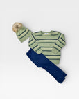 Crew Sweater- Fair Isle Sage and Navy