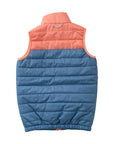 Boy's Puffer Vest- Copen Blue Color Block