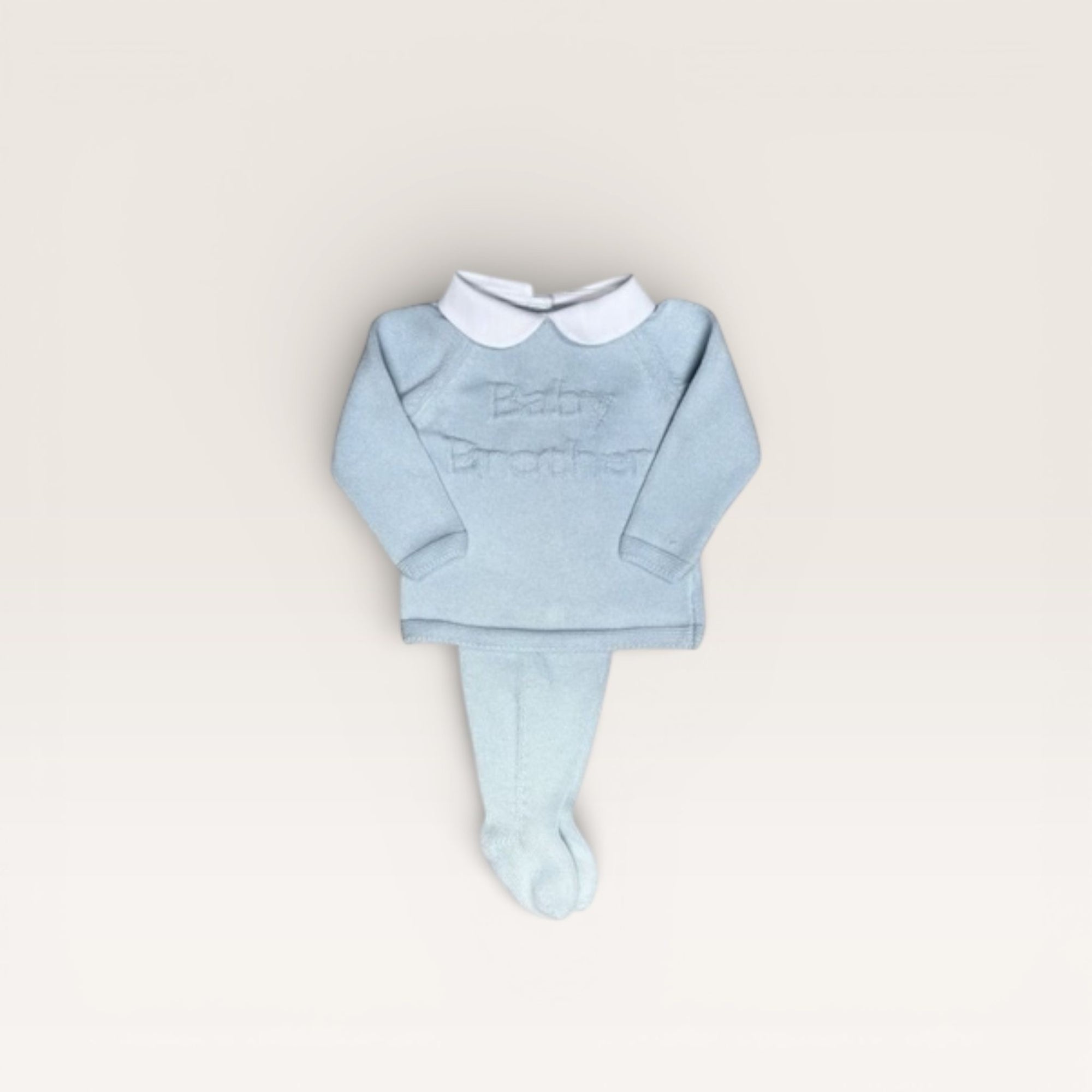 Baby Brother Footed Set Light Blue