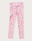 Girls' Athletic Legging in Geranium Pink Camo