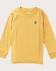 Boys' Long Sleeve Cotton T-shirt in Ochre Duck Hunting Dog Art