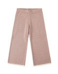 Wide Leg Pant Fawn Gingham
