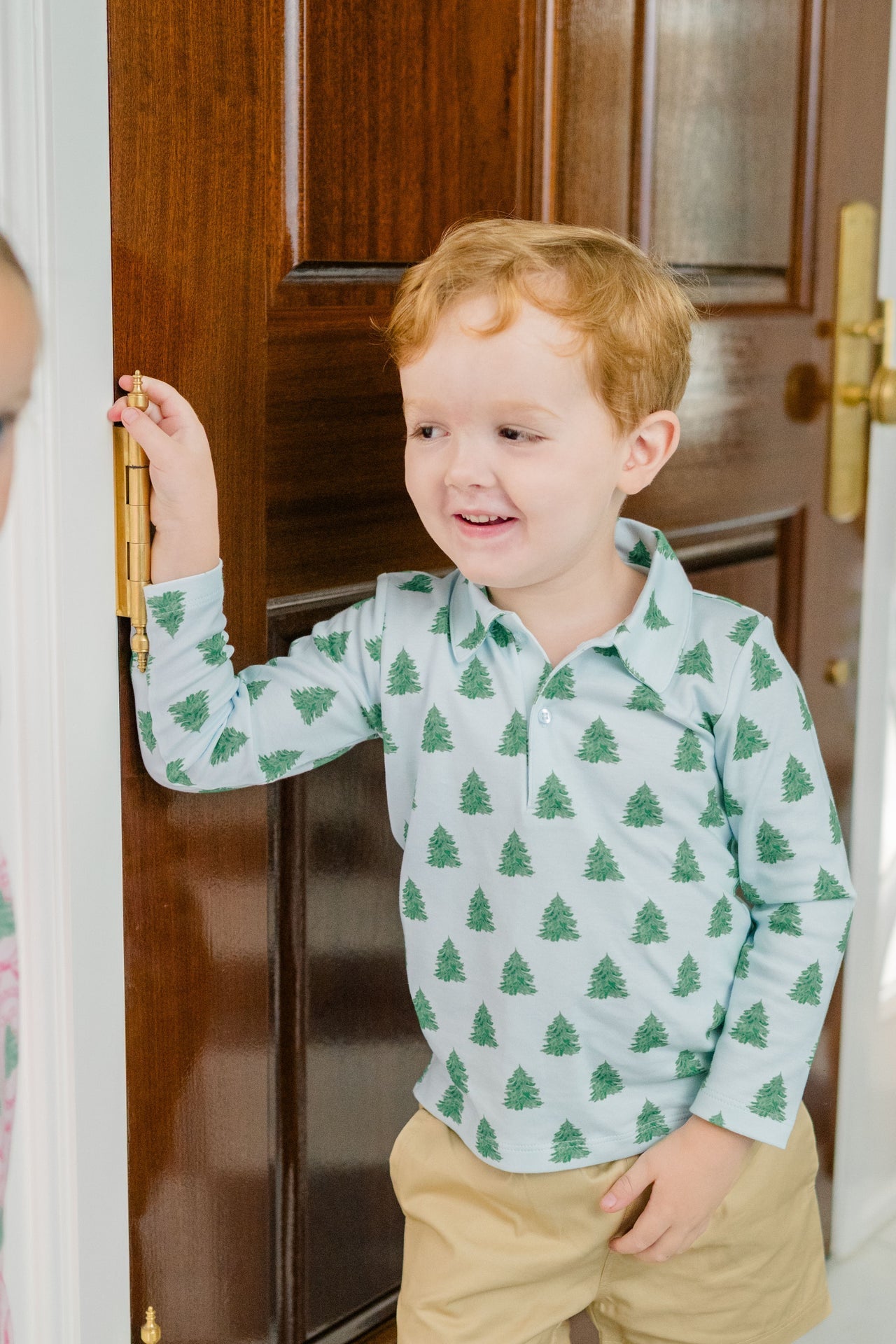 Blue Tannenbaum Boy Polo