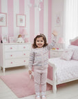 Toddler Pink Fair Isle Jogger Set