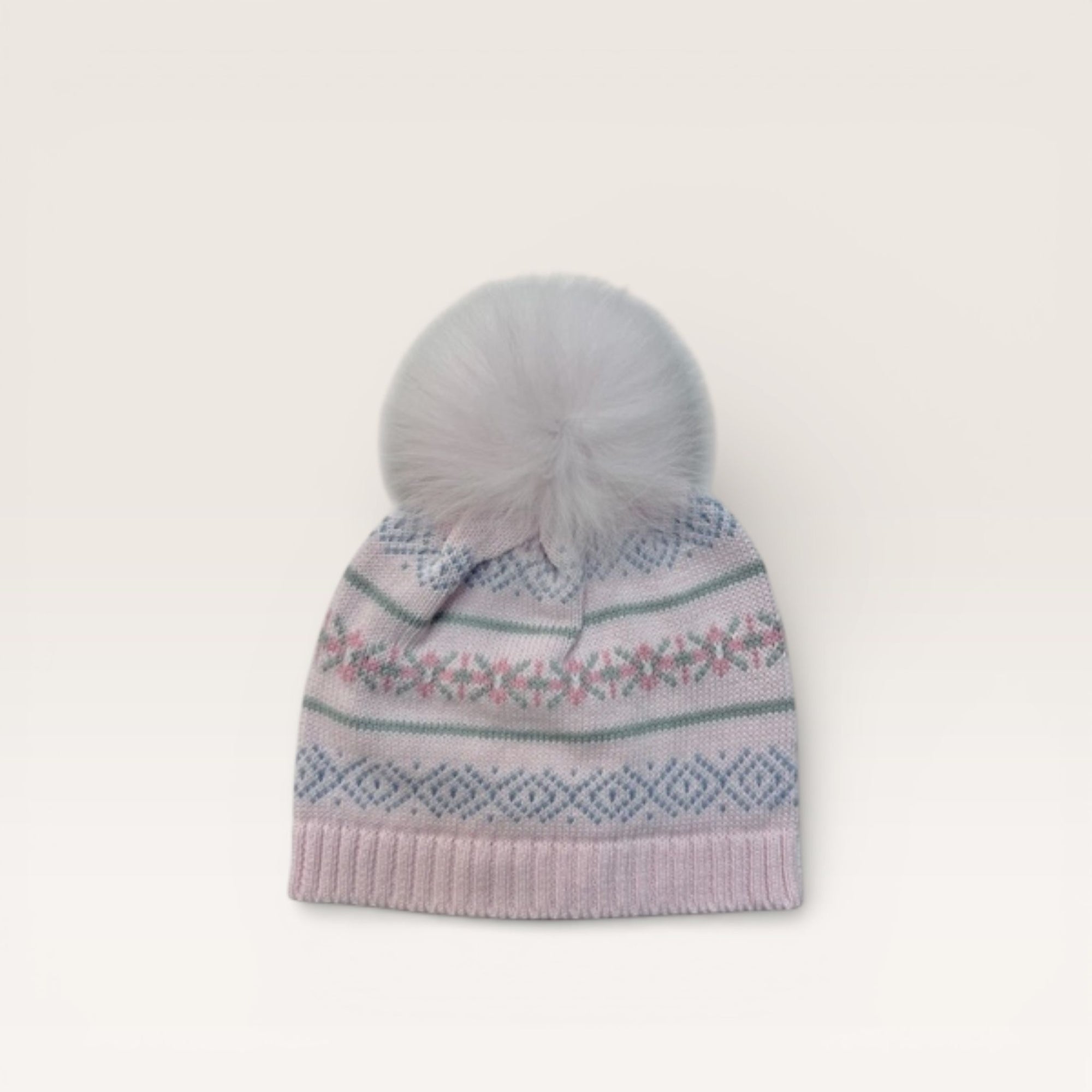 Pink Fair Isle Hat