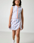 Striped in Bloom Court Dress
